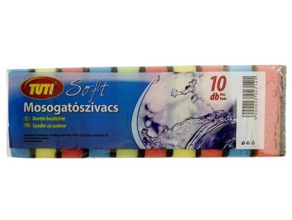 Špongia na riad, 10 ks, TUTI "Soft"
