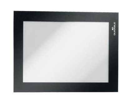 Informačný panel, A6, samolepiaci, DURABLE "DURAFRAME®", fekete