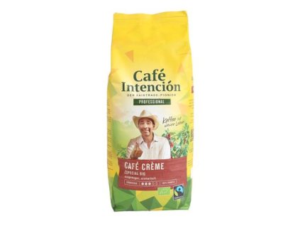 Káva, pražená, zrnková, 1000 g, CAFÉ INTENCIÓN "Professional Café Créme Especial BIO"
