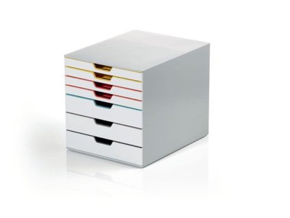 Úložný box na dokumenty, so 7 zásuvkami, DURABLE "VARICOLOR® MIX 7", farebný