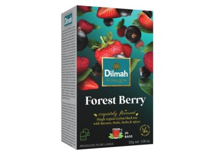 Čierny čaj, 20x1,5g, DILMAH, lesné ovocie