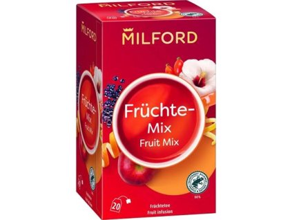 Ovocný čaj, 20x2,5 g, MILFORD "Fruitmix", mix ovocia