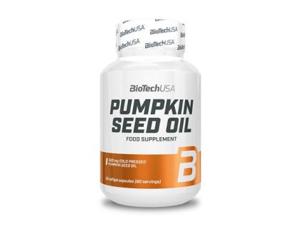 Výživový doplnok vo forme kapsúl, 60 kapsúl, BIOTECH USA "Pumpkin Seed Oil"
