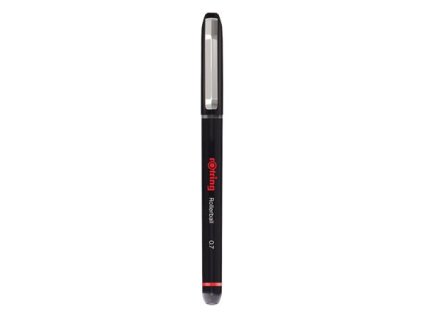 Roller, 0,7 mm, s vrchnákom, ROTRING "Rollerball", čierna