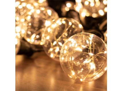 Svetelná reťaz, vonkajšia a vnútorná, 200 microLED, teplá biela, 4,5 m, HOME "Party"