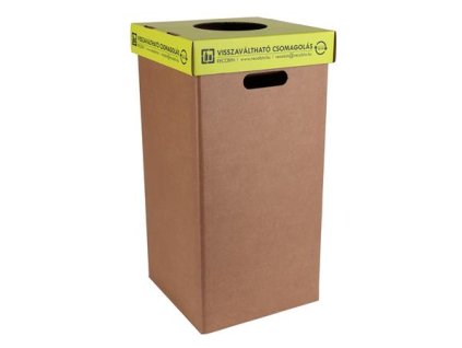 Odpadkový kôš, určený na zálohované fľaše, vyrobený z recyklovaných materiálov, 50 l, RECOBIN "Office"