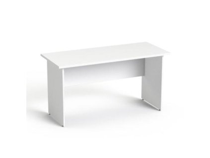 Písací stôl, s plochými nohami, 140 × 70 cm, MAYAH „Freedom SV-20“, biela