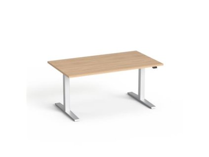 Písací stôl, výškovo nastaviteľný, 140x80 cm, MAYAH "Freedom SV-302", jaseň