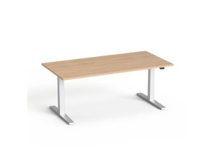 Písací stôl, výškovo nastaviteľný, 160x80 cm, MAYAH "Freedom SV-303", jaseň