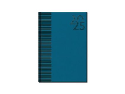 Diár, plánovací, A5, denný, DAYLINER "Venetia", tysrkysový