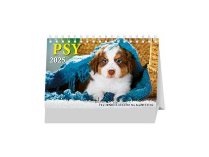Kalendár, stolový, DAYLINER "Psy"
