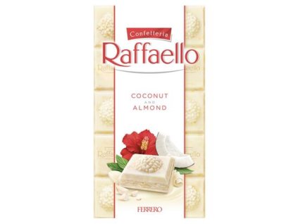 Biela čokoláda, 90 g, RAFFAELLO „Premium“