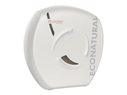 Dávkovač toaletného papiera, 35,7x35,2x14,2 cm, LUCART "EcoNatural Flow Jumbo," biela