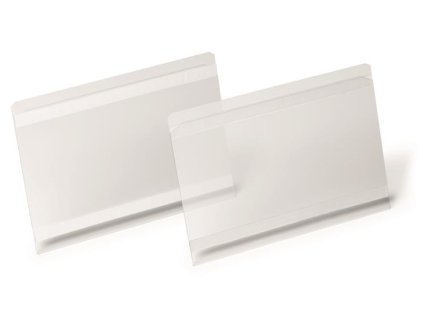 Logistické vrecko, A5, horizontálne, DURABLE "HARD COVER", so samolepiacim pásikom, priehľadná