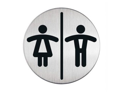 Informačný piktogram, samolepiaci, DURABLE "Dámske-Pánske WC"