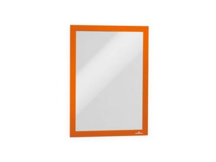 Informačný panel, A4, samolepiaca zadná strana, DURABLE "DURAFRAME®", oranžová
