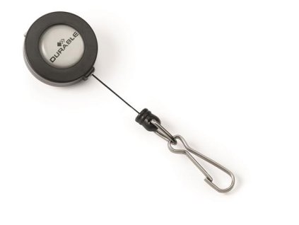 Držiak na identifikačné karty, výsuvný, s karabínou, DURABLE