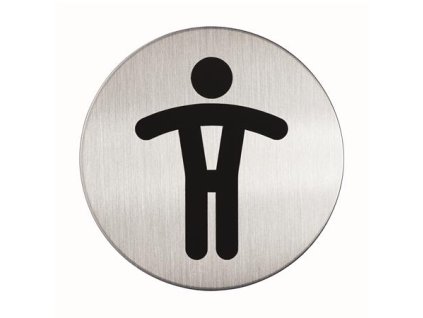 Informačný piktogram, samolepiaci, DURABLE "Pánske WC"