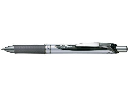 Gélové pero, 0,35 mm, stláčací mechanizmus, PENTEL "EnerGel BL77", čierna