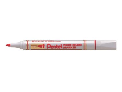 Popisovač na tabule, 4,2 mm, kužeľový hrot, PENTEL, červená