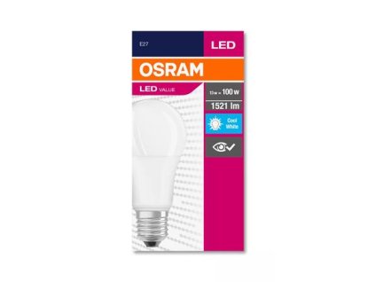 LED žiarovka, E27, guľa, A60, 13W, 1521 lm, 4000K (HF), OSRAM "Value"
