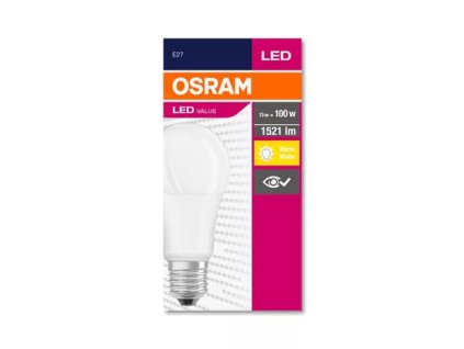 LED žiarovka, E27, guľa, A60, 13W, 1521 lm, 2700K (MF), OSRAM "Value"