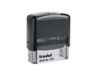 Pečiatka, TRODAT "Ideal 4913", čierne telo, s čiernou poduškou