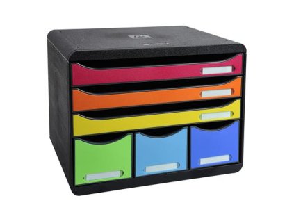 Box na dokumenty, plast, 6 zásuviek, EXACOMPTA "Store-Box Maxi Iderama®"