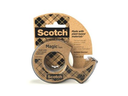 Lepiaca páska, s dispenzorom 19 mm x 33 m, ekologická, 3M "Scotch® Magic™", priehľadná