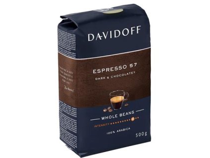 Káva, pražená, zrnková, 500 g, DAVIDOFF "Espresso 57"