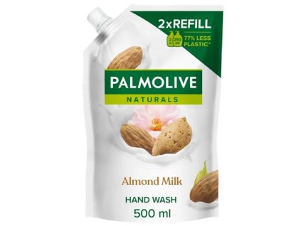 Tekuté mydlo, náhradná náplň, 0,5 l, PALMOLIVE Nourishing "Almond milk"