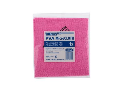Čistiaca utierka, univerzálna, 40x34 cm, BONUS "MicroCLOTH", ružová