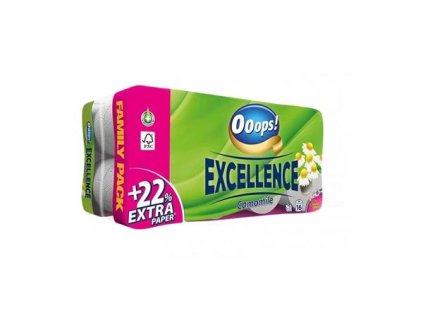 Toaletný papier, 3-vrstvový, malý kotúč, 16 kotúčov, OOOPS "Classic", kamilka