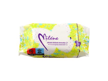 Detské vlhčené utierky MILENE  72ks