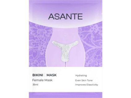 ASANTE textilná intímna telová maska Bikini - 1 ks