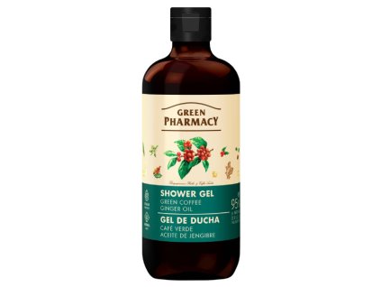 Green Pharmacy sprchový gél zelená káva a zázvorový olej 500ml