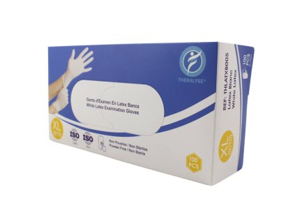 Latexové rukavice THERALYSE nepúdrované XL 100ks