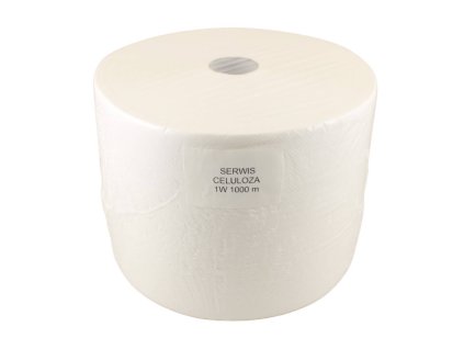 Priemyselná papierová utierka 100%celulóza, 1vrst., 1000m 1ks