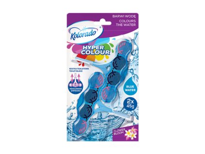 WC blok Kolorado Hyper Color MODRÝ KVET 2x45g