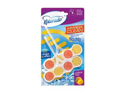WC blok Kolorado Hyper Clean CITRUS FIZZ 2x45g