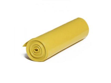 LDPE vrecia žlté hrubé 700x1100mm/80mic 120l 15ks