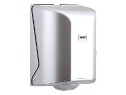 Zásobník na utierky v rolke VIALLI- MAXI, vnútorné odvíjanie STRIEBORNY