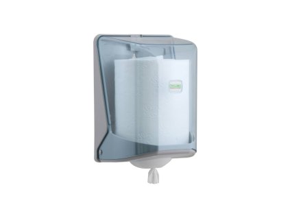 Zásobník na utierky v rolke VIALLI- MAXI, vnútorné odvíjanie TRANSPARENTNÝ