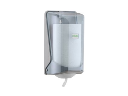 Zásobník na utierky v rolke VIALLI- MIDI, vnútorné odvíjanie TRANSPARENTNÝ