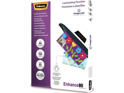 Laminovacie fólie Fellowes 216x303 A4 80mic