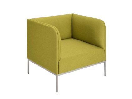 Jednokreslo Soft, š. 75 cm, zelená Bombay 38, sivá konštrukcia