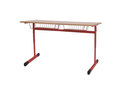 Dvojmiestna lavica pevná, veľ. 2, červená