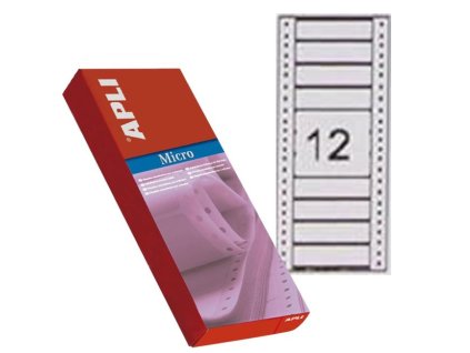 Etikety tabelačné 88,9x23,3mm APLI 1 radové