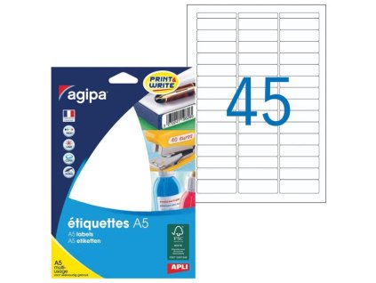 Etikety A5 12,8x38
