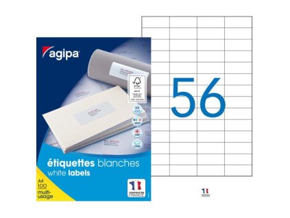 Etikety univerzálne 52x21,2mm Express Agipa A4 100 hárkov